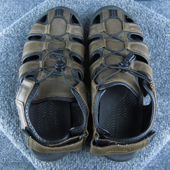 Khombu Travis Men Fisherman Sandals Size 9 Medium‎ Brown Synthetic Drawstring - Picture 6 of 10